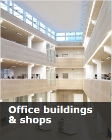 Office buildings & shops